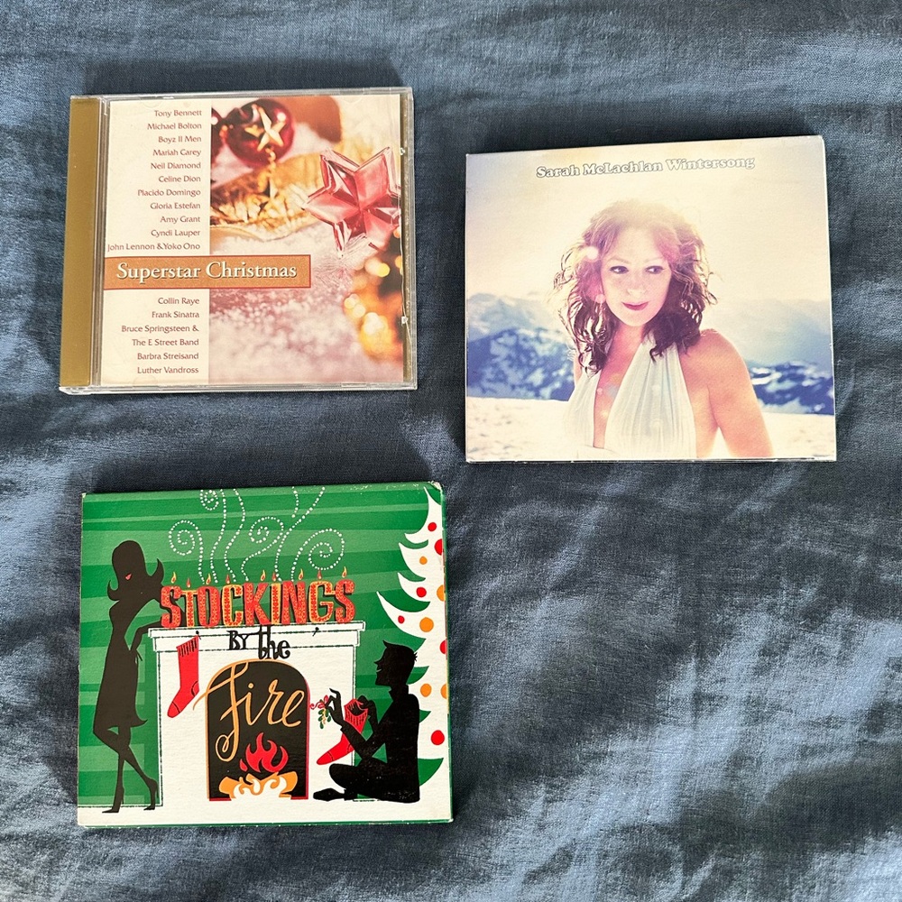 Lot of 3 great Christmas cd’s! Sarah McLaughlan, Superstar Christmas, etc